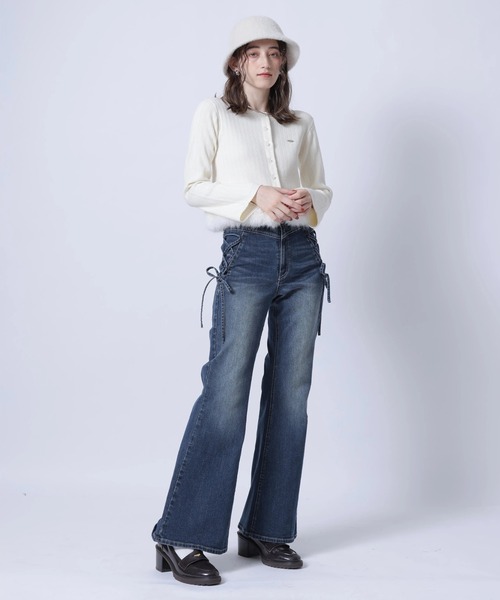 Rirandture(リランドチュール)の「サイドレースアップ美脚デニムパンツ(その他パンツ・レディース・ライトブルー/ネイビー/グレー・0/XS-Long/1/2)」の21枚目の写真