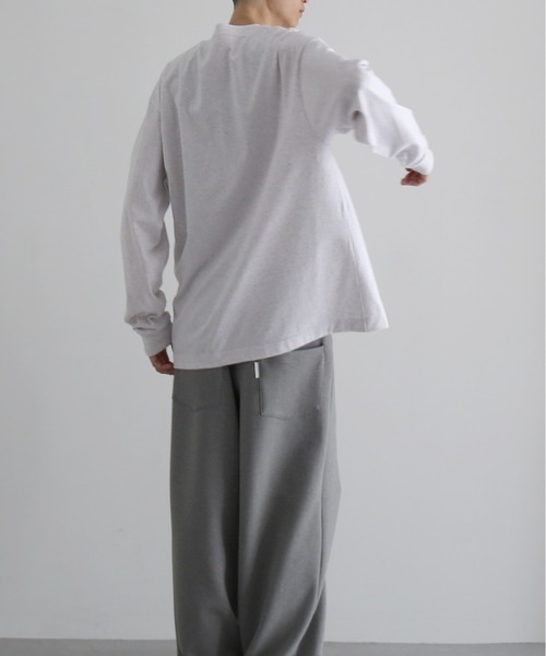 NEONSIGN(ネオンサイン)の「NEONSIGN Color nep t-shirt 3D+ (ls)(Tシャツ/カットソー・メンズ・グレー/ブラック・44/46)」の2枚目の写真