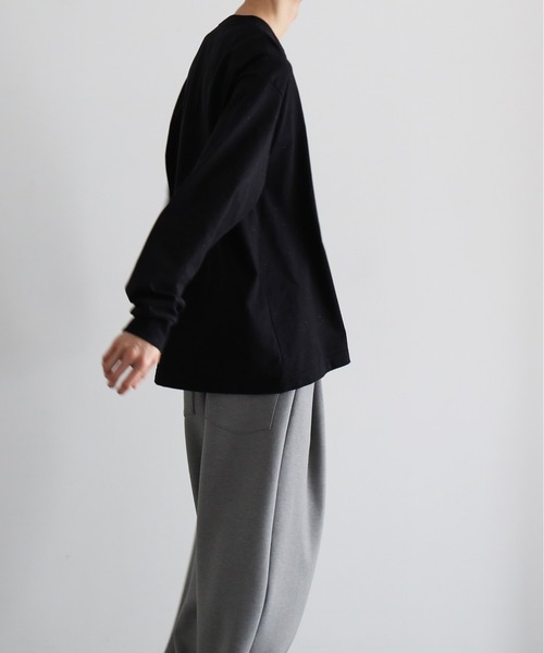 NEONSIGN(ネオンサイン)の「NEONSIGN Color nep t-shirt 3D+ (ls)(Tシャツ/カットソー・メンズ・グレー/ブラック・44/46)」の3枚目の写真