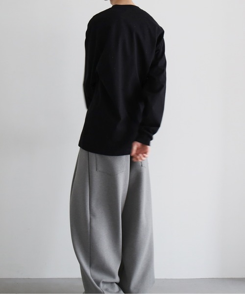 NEONSIGN(ネオンサイン)の「NEONSIGN Color nep t-shirt 3D+ (ls)(Tシャツ/カットソー・メンズ・グレー/ブラック・44/46)」の4枚目の写真