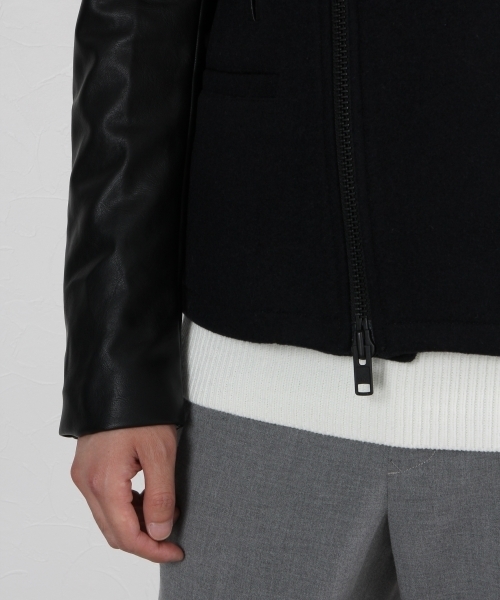 GLOBAL WORK（グローバルワーク）の「ウールライダースジャケット/719571 （ライダースジャケット・メンズ・カーキ/ネイビー・X-LARGE/LARGE/MEDIUM/SMALL）」の13枚目の写真