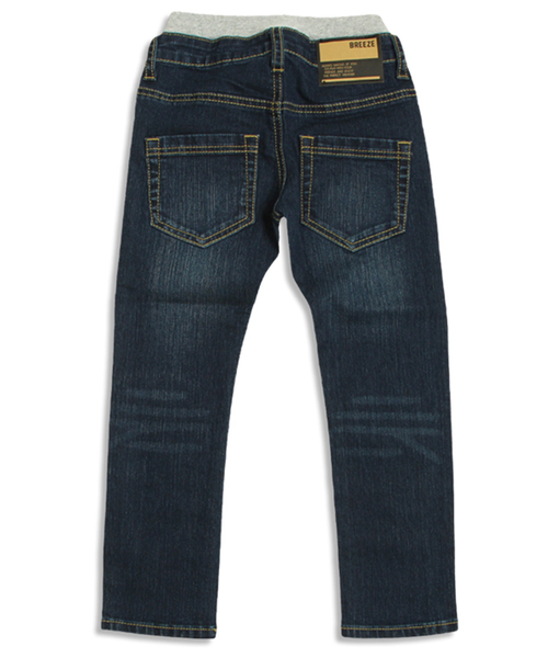 BREEZE（ブリーズ）の「ウエストリブスキニーパンツ（デニムパンツ・キッズ・ブラック/サックスブルー/ネイビー・95/140/80/90/110/130/100/120）」の15枚目の写真