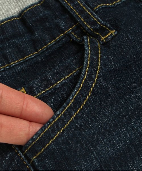 BREEZE（ブリーズ）の「ウエストリブスキニーパンツ（デニムパンツ・キッズ・ブラック/サックスブルー/ネイビー・95/140/80/90/110/130/100/120）」の4枚目の写真