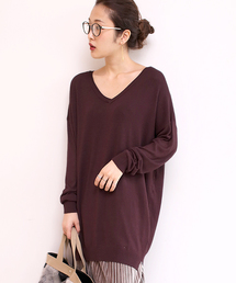 Bou Jeloud | まろやかＶネックチュニック(ニット/セーター)