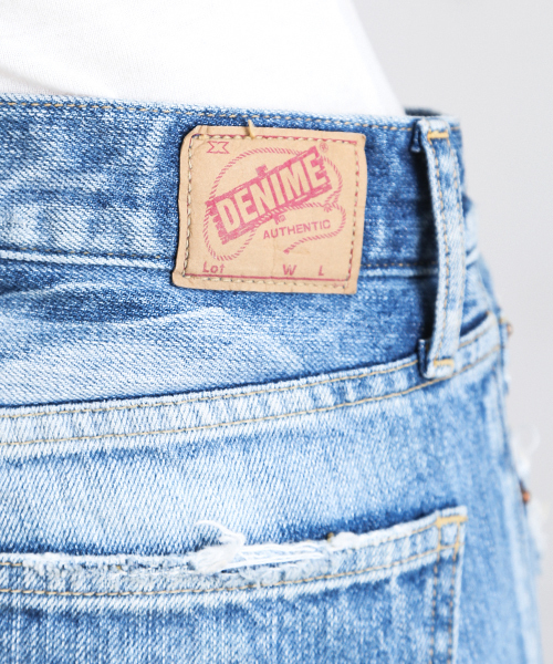 Denime(ドゥニーム)の「【MadeInJapan】クラッシュスリムストレートデニム(デニムパンツ・レディース・インディゴブルー・X-SMALL/SMALL/MEDIUM)」の15枚目の写真