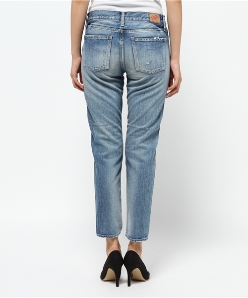 Denime(ドゥニーム)の「【MadeInJapan】クラッシュスリムストレートデニム(デニムパンツ・レディース・インディゴブルー・X-SMALL/SMALL/MEDIUM)」の9枚目の写真