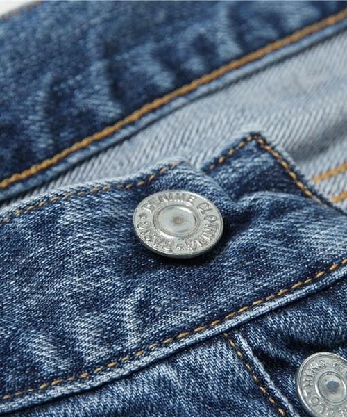 Denime(ドゥニーム)の「【MadeInJapan】クラッシュスリムストレートデニム(デニムパンツ・レディース・インディゴブルー・X-SMALL/SMALL/MEDIUM)」の4枚目の写真