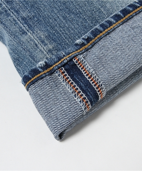 Denime(ドゥニーム)の「【MadeInJapan】クラッシュスリムストレートデニム(デニムパンツ・レディース・インディゴブルー・X-SMALL/SMALL/MEDIUM)」の5枚目の写真