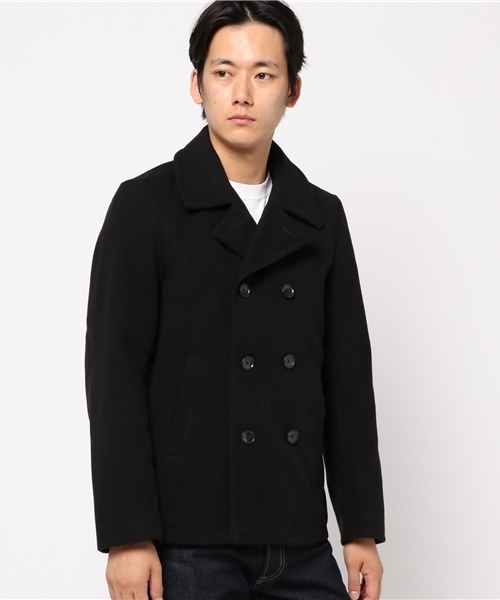 WEGO（ウィゴー）の「WEGO/Pコート（ピーコート・メンズ・キャメル/ブラック/ダークグレー/ネイビー/ワイン・MEDIUM/SMALL/LARGE）」の21枚目の写真