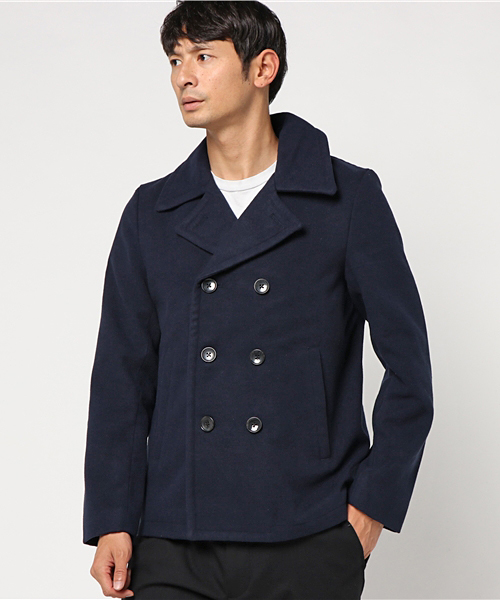 WEGO（ウィゴー）の「WEGO/Pコート（ピーコート・メンズ・キャメル/ブラック/ダークグレー/ネイビー/ワイン・MEDIUM/SMALL/LARGE）」の11枚目の写真