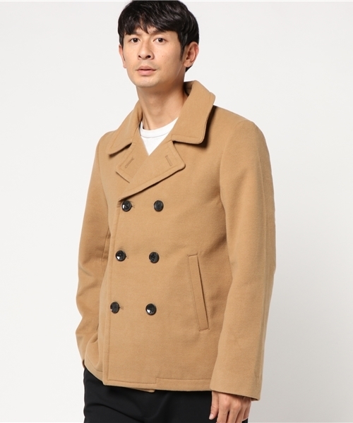 WEGO（ウィゴー）の「WEGO/Pコート（ピーコート・メンズ・キャメル/ブラック/ダークグレー/ネイビー/ワイン・MEDIUM/SMALL/LARGE）」の12枚目の写真