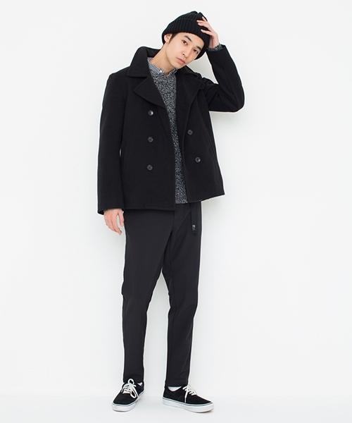 WEGO（ウィゴー）の「WEGO/Pコート（ピーコート・メンズ・キャメル/ブラック/ダークグレー/ネイビー/ワイン・MEDIUM/SMALL/LARGE）」の8枚目の写真