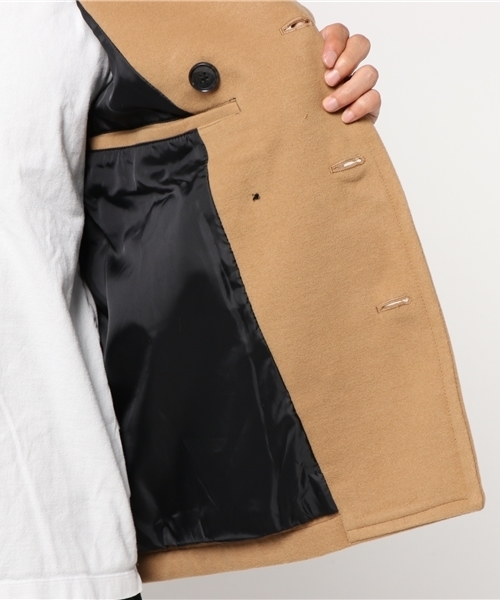 WEGO（ウィゴー）の「WEGO/Pコート（ピーコート・メンズ・キャメル/ブラック/ダークグレー/ネイビー/ワイン・MEDIUM/SMALL/LARGE）」の18枚目の写真