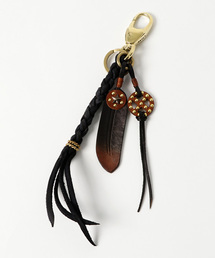 CALEE 本革 フリンジキーホルダー CALEE(キャリー) キーリング STUDS LEATHER ASSORT KEY RING