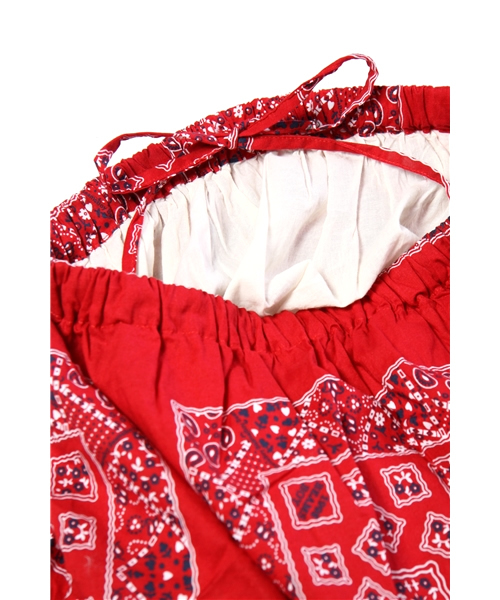 BEAMS BOY（ビームスボーイ）の「BEAMS BOY / バンダナ3段 スカート **（スカート・レディース・レッド/グリーン/ネイビー・ONE SIZE）」の8枚目の写真