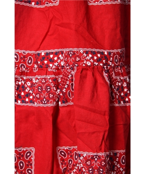 BEAMS BOY（ビームスボーイ）の「BEAMS BOY / バンダナ3段 スカート **（スカート・レディース・レッド/グリーン/ネイビー・ONE SIZE）」の9枚目の写真