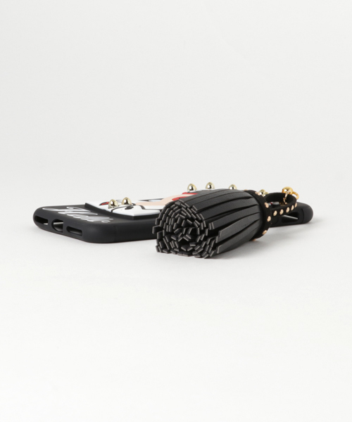 lala Born（ララボーン）の「【lalaBorn/ララボーン】グラサンガール立体ラバーバージョンiPhone7, 7PLUS, iPhone8, 8PLUS（スマホケース/カバー・レディース・ブラック×ホワイト/レッド/ライトピンク/ブラック×イエロー/ブラック×ピンク・L/M）」の7枚目の写真