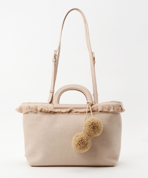 ポンポンオーバーサイズトート / POM POM OVERSIZED TOTE