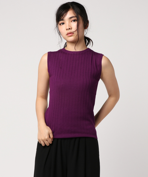 シルクの様なリッチな風合い】UVカット＆お家で洗える ノースリーブ