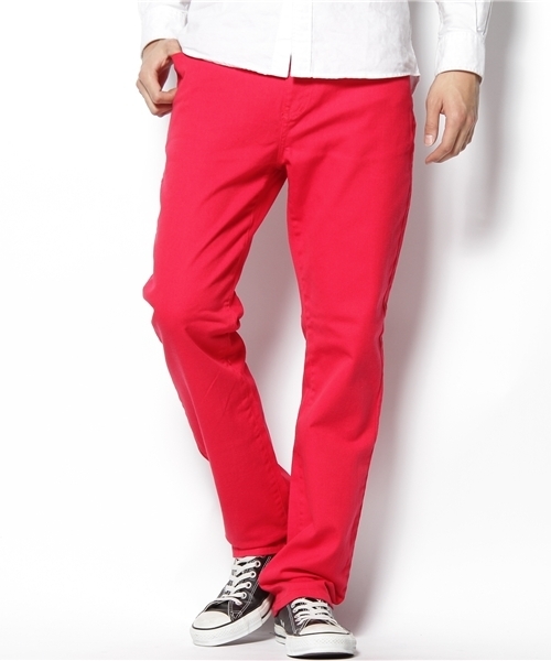 WEGO（ウィゴー）の「カツラギストレッチデニム（その他パンツ・メンズ・ブラック/ブラウン/ベージュ/ネイビー/レッド/ワイン/ダークグレー/ピンク系その他/グリーン・SMALL/MEDIUM）」の8枚目の写真