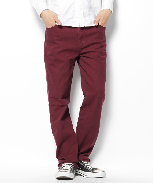 WEGO（ウィゴー）の「カツラギストレッチデニム（その他パンツ・メンズ・ブラック/ブラウン/ベージュ/ネイビー/レッド/ワイン/ダークグレー/ピンク系その他/グリーン・SMALL/MEDIUM）」の9枚目の写真