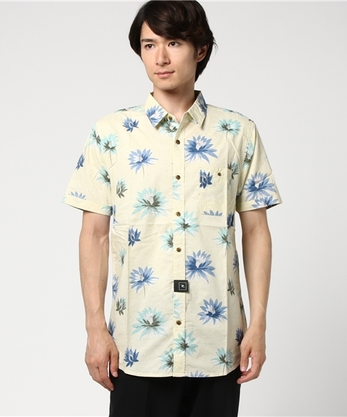 rip curl(リップカール)の「S/Sシャツ (シャツ/ブラウス・メンズ・ブラック/オフホワイト・MEDIUM/LARGE)」の2枚目の写真
