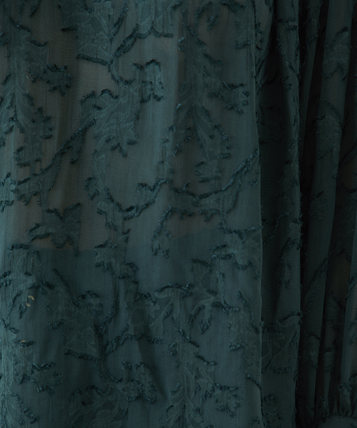 UNITED TOKYO（ユナイテッドトウキョウ）の「キュプラフクレジャガードブラウス（シャツ/ブラウス・レディース・グリーン/ブラック・1）」の8枚目の写真