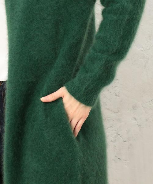 新品✨グリーンレーベルリラクシング ヘアリー カーディガン　モカ　フリーサイズ new082401_GLW010_d.jpg