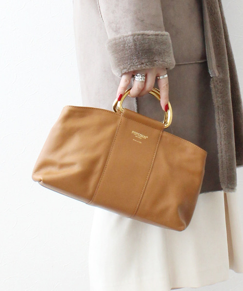 Popcorn ポップコーン の Popcorn Milano ポップコーン ミラノ 金属ハンドルminiボストンbag ハンドバッグ Wear