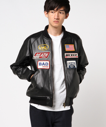 HYSTERIC GLAMOUR | キップレザーレーシングJK(ライダースジャケット)