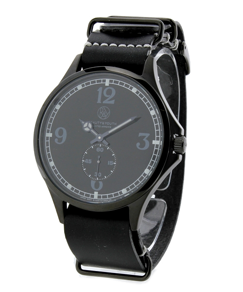 BEAUTY&YOUTH UNITED ARROWS（ビューティーアンドユースユナイテッドアローズ）の「BYW⊿ミリタリー LTR42mm ブラック（アナログ腕時計・メンズ・ブラック/ベージュ・フリー）」の10枚目の写真