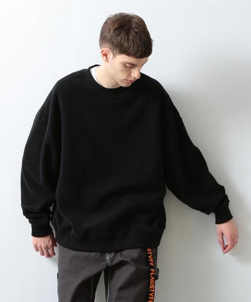 BEAUTY&YOUTH UNITED ARROWS（ビューティーアンドユースユナイテッドアローズ）の「【WEB限定】 by ボアフリース スーパービッグ スウェット ◆（スウェット・メンズ・オフホワイト/ブラック/ターコイズブルー/シャーベット・SMALL/MEDIUM/LARGE）」の3枚目の写真