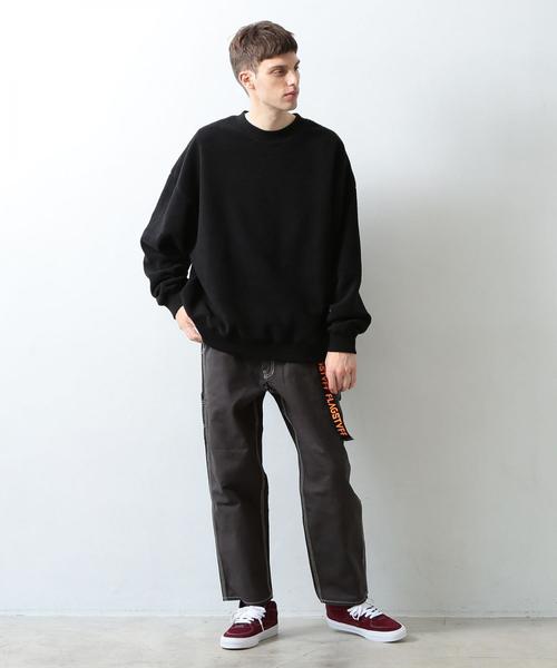 BEAUTY&YOUTH UNITED ARROWS（ビューティーアンドユースユナイテッドアローズ）の「【WEB限定】 by ボアフリース スーパービッグ スウェット ◆（スウェット・メンズ・オフホワイト/ブラック/ターコイズブルー/シャーベット・SMALL/MEDIUM/LARGE）」の21枚目の写真