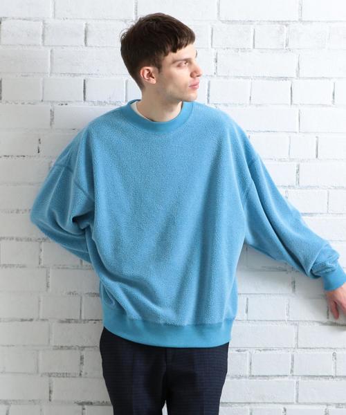 BEAUTY&YOUTH UNITED ARROWS（ビューティーアンドユースユナイテッドアローズ）の「【WEB限定】 by ボアフリース スーパービッグ スウェット ◆（スウェット・メンズ・オフホワイト/ブラック/ターコイズブルー/シャーベット・SMALL/MEDIUM/LARGE）」の13枚目の写真