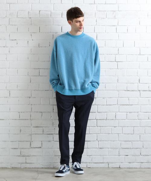 BEAUTY&YOUTH UNITED ARROWS（ビューティーアンドユースユナイテッドアローズ）の「【WEB限定】 by ボアフリース スーパービッグ スウェット ◆（スウェット・メンズ・オフホワイト/ブラック/ターコイズブルー/シャーベット・SMALL/MEDIUM/LARGE）」の14枚目の写真