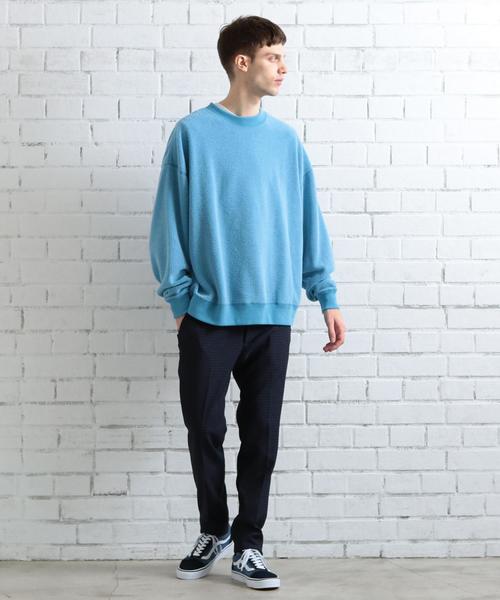 BEAUTY&YOUTH UNITED ARROWS（ビューティーアンドユースユナイテッドアローズ）の「【WEB限定】 by ボアフリース スーパービッグ スウェット ◆（スウェット・メンズ・オフホワイト/ブラック/ターコイズブルー/シャーベット・SMALL/MEDIUM/LARGE）」の15枚目の写真