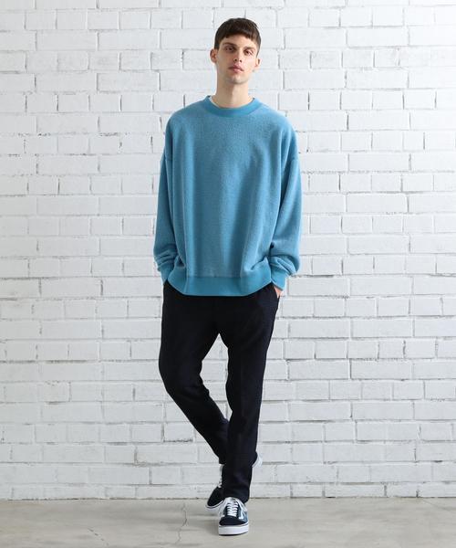 BEAUTY&YOUTH UNITED ARROWS（ビューティーアンドユースユナイテッドアローズ）の「【WEB限定】 by ボアフリース スーパービッグ スウェット ◆（スウェット・メンズ・オフホワイト/ブラック/ターコイズブルー/シャーベット・SMALL/MEDIUM/LARGE）」の16枚目の写真