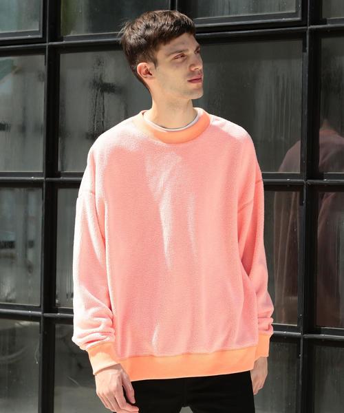 BEAUTY&YOUTH UNITED ARROWS（ビューティーアンドユースユナイテッドアローズ）の「【WEB限定】 by ボアフリース スーパービッグ スウェット ◆（スウェット・メンズ・オフホワイト/ブラック/ターコイズブルー/シャーベット・SMALL/MEDIUM/LARGE）」の18枚目の写真