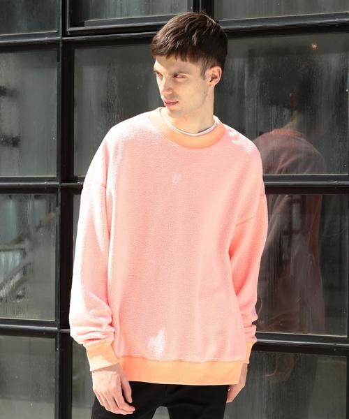 BEAUTY&YOUTH UNITED ARROWS（ビューティーアンドユースユナイテッドアローズ）の「【WEB限定】 by ボアフリース スーパービッグ スウェット ◆（スウェット・メンズ・オフホワイト/ブラック/ターコイズブルー/シャーベット・SMALL/MEDIUM/LARGE）」の7枚目の写真