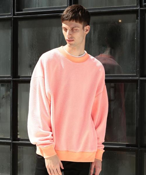 BEAUTY&YOUTH UNITED ARROWS（ビューティーアンドユースユナイテッドアローズ）の「【WEB限定】 by ボアフリース スーパービッグ スウェット ◆（スウェット・メンズ・オフホワイト/ブラック/ターコイズブルー/シャーベット・SMALL/MEDIUM/LARGE）」の8枚目の写真