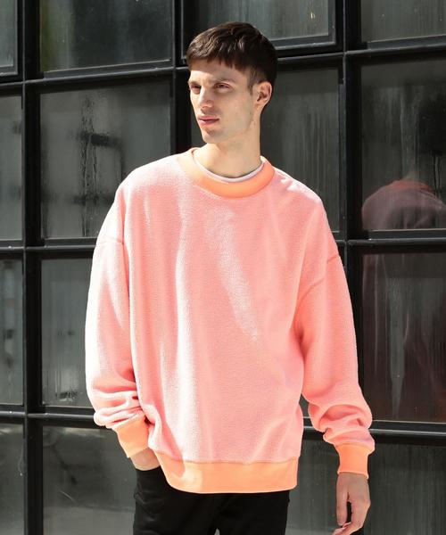 BEAUTY&YOUTH UNITED ARROWS（ビューティーアンドユースユナイテッドアローズ）の「【WEB限定】 by ボアフリース スーパービッグ スウェット ◆（スウェット・メンズ・オフホワイト/ブラック/ターコイズブルー/シャーベット・SMALL/MEDIUM/LARGE）」の9枚目の写真