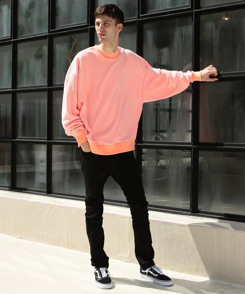 BEAUTY&YOUTH UNITED ARROWS（ビューティーアンドユースユナイテッドアローズ）の「【WEB限定】 by ボアフリース スーパービッグ スウェット ◆（スウェット・メンズ・オフホワイト/ブラック/ターコイズブルー/シャーベット・SMALL/MEDIUM/LARGE）」の11枚目の写真