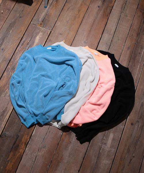 BEAUTY&YOUTH UNITED ARROWS（ビューティーアンドユースユナイテッドアローズ）の「【WEB限定】 by ボアフリース スーパービッグ スウェット ◆（スウェット・メンズ・オフホワイト/ブラック/ターコイズブルー/シャーベット・SMALL/MEDIUM/LARGE）」の6枚目の写真