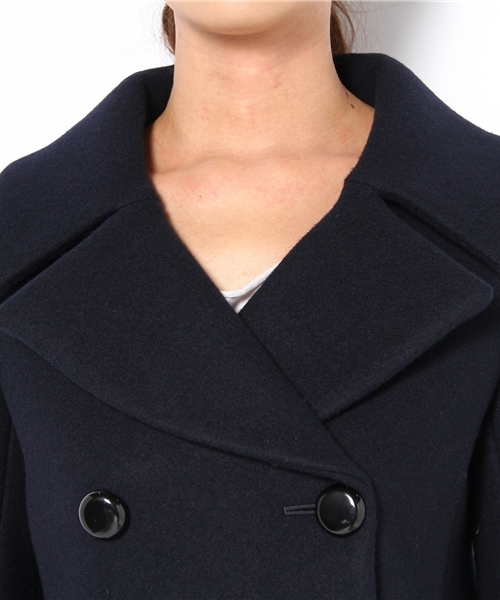 美品 J & M DAVIDSON ダッフルコート ネイビー 10 CROON A SONG（クルーンアソング）の「【J&M DAVIDSON】ｳｰﾙﾀﾞｯﾌﾙｺｰﾄ