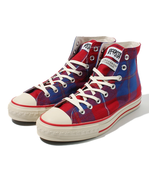 A BATHING APE（アベイシングエイプ）の「TARTAN CHECK APE STA（スニーカー・メンズ・レッド/グリーン/ブルー・9/12/7/7.5/11/9.5/8.5/8/10）」の3枚目の写真