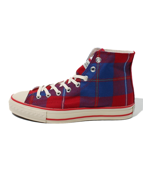 A BATHING APE（アベイシングエイプ）の「TARTAN CHECK APE STA（スニーカー・メンズ・レッド/グリーン/ブルー・9/12/7/7.5/11/9.5/8.5/8/10）」の4枚目の写真