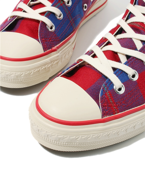 A BATHING APE（アベイシングエイプ）の「TARTAN CHECK APE STA（スニーカー・メンズ・レッド/グリーン/ブルー・9/12/7/7.5/11/9.5/8.5/8/10）」の8枚目の写真