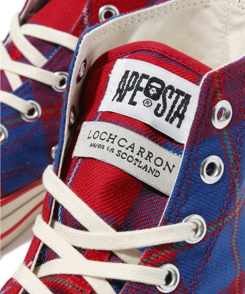 A BATHING APE（アベイシングエイプ）の「TARTAN CHECK APE STA（スニーカー・メンズ・レッド/グリーン/ブルー・9/12/7/7.5/11/9.5/8.5/8/10）」の9枚目の写真