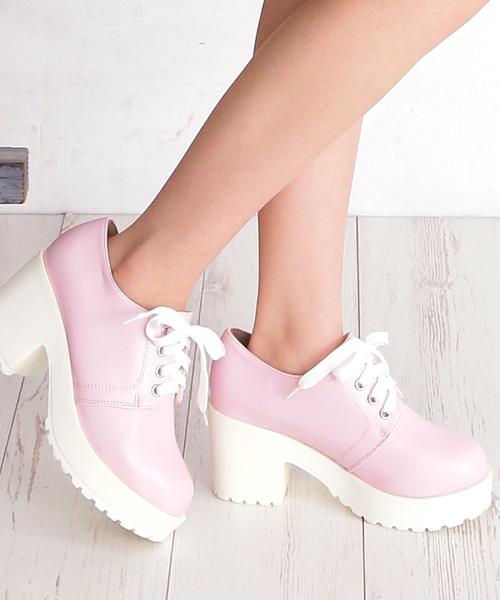 attagirl（アタガール）の「厚底ヒールレースアップシューズ（ドレスシューズ・レディース・ピンク/ブラック系その他/ホワイト/ホワイト系その他/グレー/ブラック/ライトブルー/ピンク系その他3/その他/ブラック系その他3/ブラック系その他2/ピンク系その他/ブラウン系その他/ベージュ系その他2/ラベンダー/ブラウン系その他3/ダークブラウン/ベージュ/ベージュ系その他3/シルバー系その他4/ブラック系その他4/ピンク系その他4・S/M/L/LL/3L/SS）」の17枚目の写真