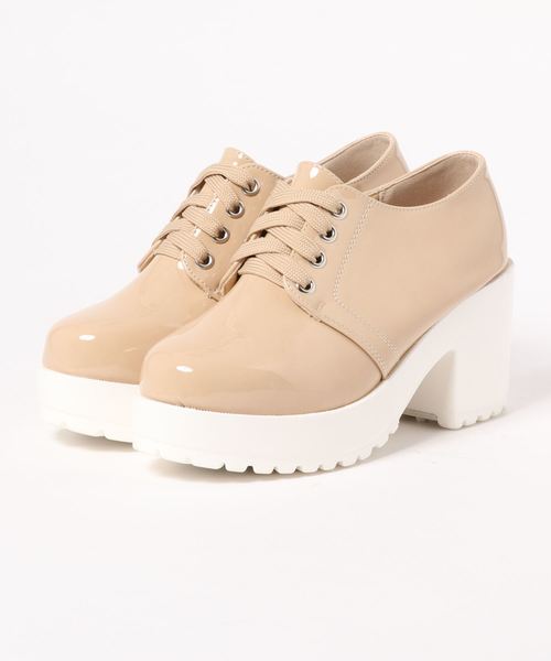 attagirl（アタガール）の「厚底ヒールレースアップシューズ（ドレスシューズ・レディース・ピンク/ブラック系その他/ホワイト/ホワイト系その他/グレー/ブラック/ライトブルー/ピンク系その他3/その他/ブラック系その他3/ブラック系その他2/ピンク系その他/ブラウン系その他/ベージュ系その他2/ラベンダー/ブラウン系その他3/ダークブラウン/ベージュ/ベージュ系その他3/シルバー系その他4/ブラック系その他4/ピンク系その他4・S/M/L/LL/3L/SS）」の13枚目の写真